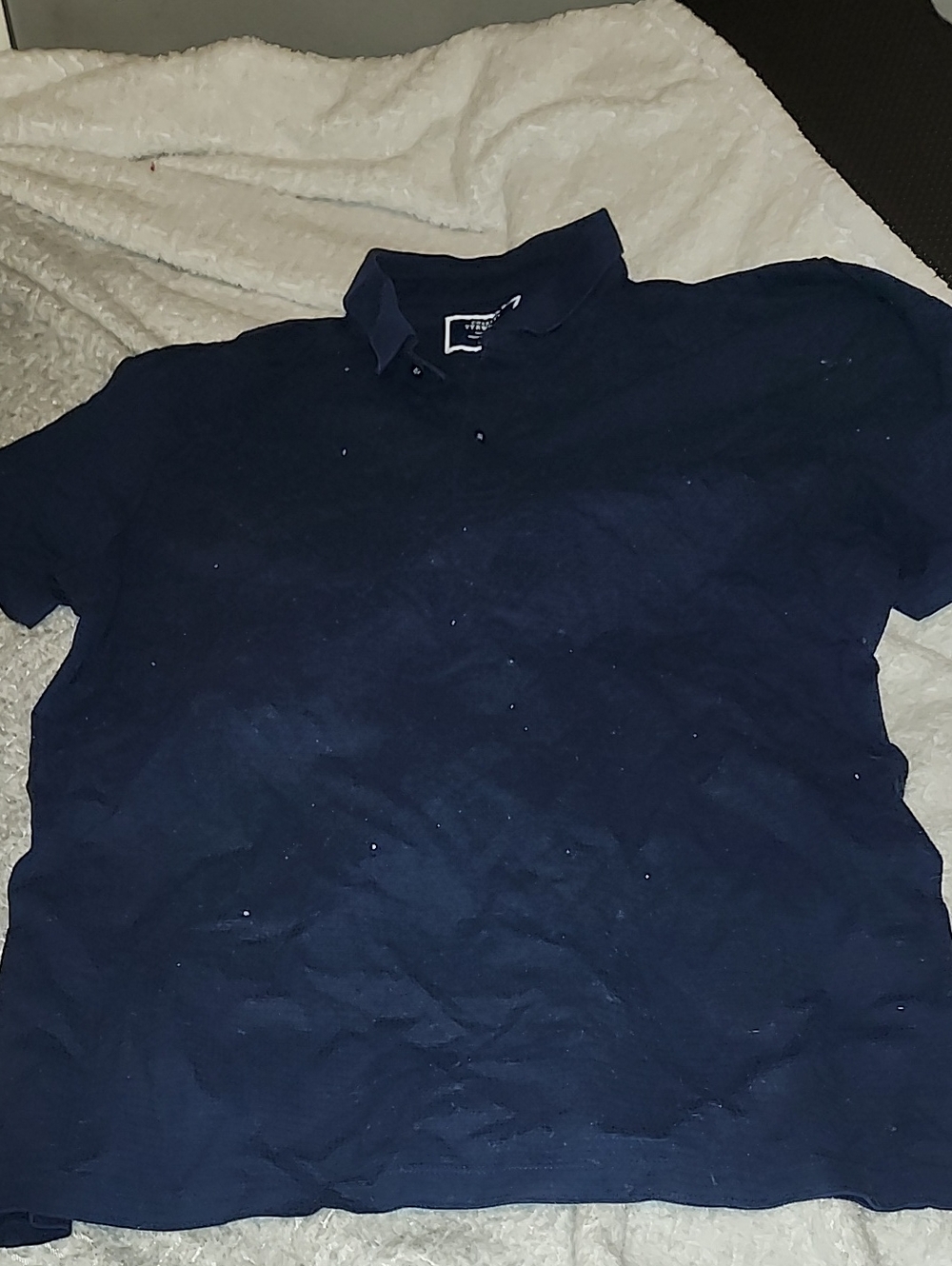 Men's Navy Short-Sleeve Polo Shirt